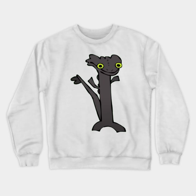 Dancing Toothless Crewneck Sweatshirt by High Class Arts